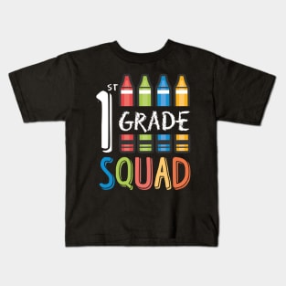 1st Grade Squad Kids T-Shirt